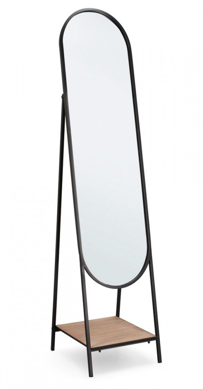 SPECCHIO ST VALENTIN C-C NERO 40X173,5H