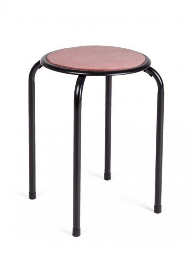 SGABELLO AMAL VELLUTO BLUSH