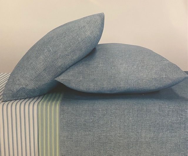 Set Lenzuolo Gabel “Sprint” – 1 piazza e mezza colore Denim a righe