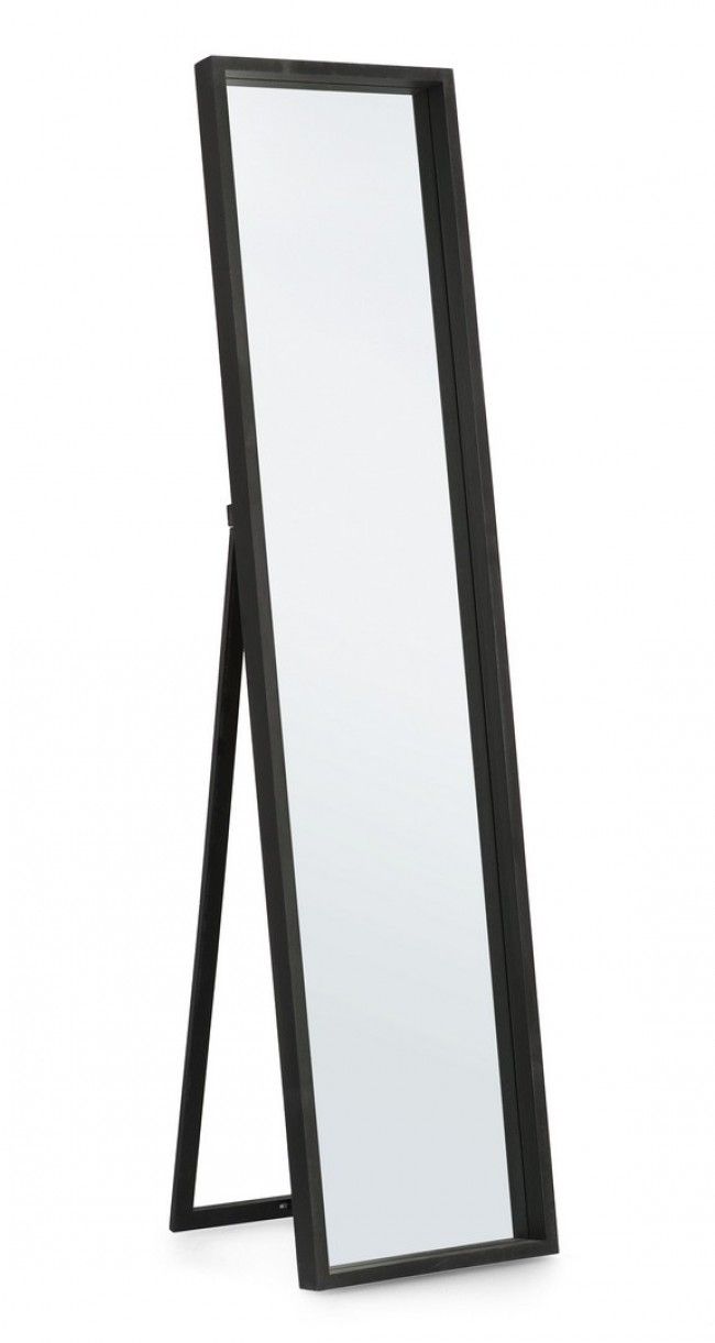 SPECCHIO ST C-C TIZIANO RETT NERO 40X170