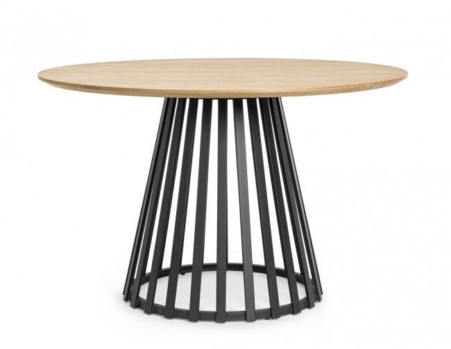 TAVOLO CILLIAN D120 NERO/NATURAL