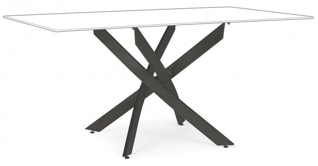 BASE TAVOLO GEORGE NERO 160X90