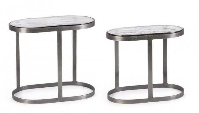 SET2 TAVOLINO ZAYLA OV NICKLE