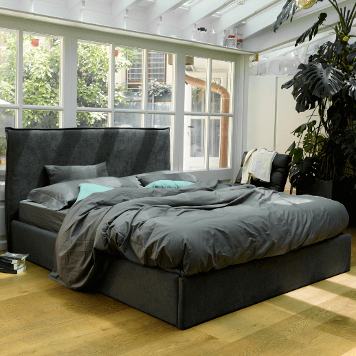 Letto Eliseo 160X190 contenitore in tessuto