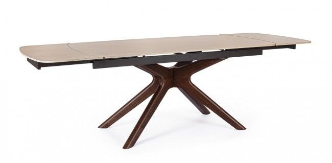 TAVOLO ALL. MARITTA 170/250X90 NOCE/TRAV