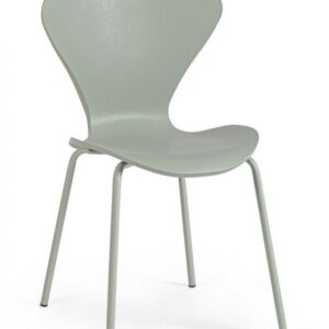 SEDIA TESSA VERDE C-GAMBA IN TINTA