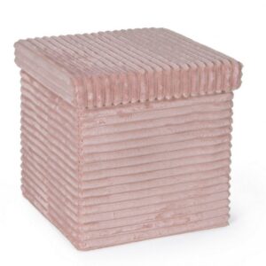 POUF CONT. PIEGH. SEDONA VELLUTO BLUSH