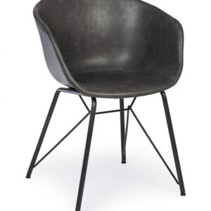 SEDIA WARHOL PU ANTRACITE VINTAGE