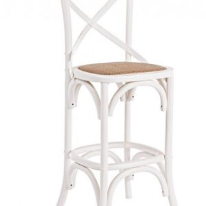 SGABELLO BAR CROSS BIANCO