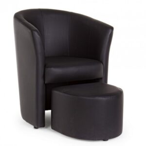 POLTRONA C-POUF RITA NERO