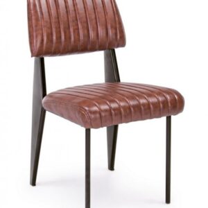 SEDIA NELLY ARANCIO SCURO VINTAGE