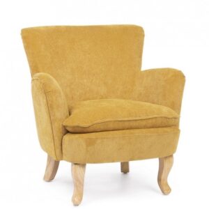 POLTRONA CHENILLE OCRA