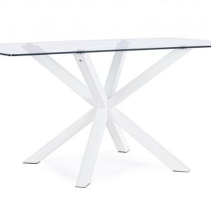 TAVOLO MAY RETT GAMBA BIANCO 160X90