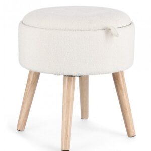 SGABELLO CONTENITORE.ZOYA C-VASS BIA