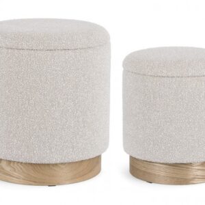 SET2 POUF CONTENITORE.ZOYA GRIGIO CH