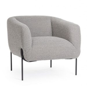 POLTRONA CLAUDINE GRIGIO BOUCLE'