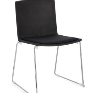 SEDIA GIULIA CROMO/NERO