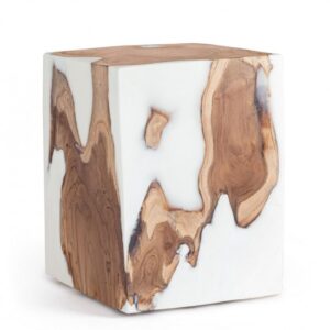 TAVOLINO MELTY BIANCO 30X30