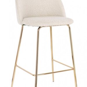 SGABELLO BAR CARRY ORO/AVORIO