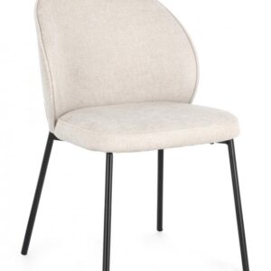 SEDIA WENDY NERO/BEIGE