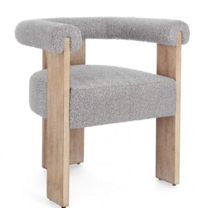 SEDIA C-BR AGAPE NATURALE/GRIGIO