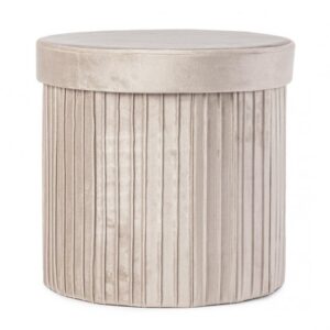 POUF CONT. JOCELYN TO VELLUTO BEIGE