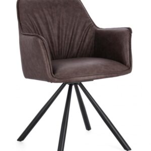 SEDIA C-BR GIREV.BREVAL MARRONE SCURO