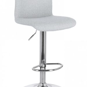 SGABELLO BAR RAFAEL CROMO-GRIGIO CHIARO