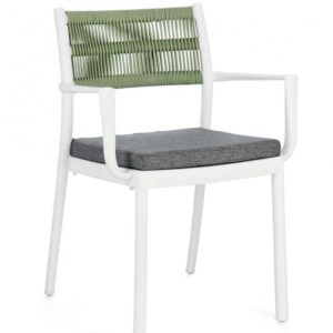 SEDIA C-BR C-C ALVIN BIANCO/VERDE