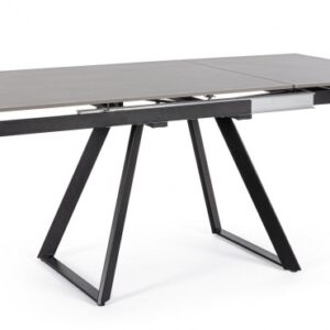 TAVOLO ALL. REETA 120/180X90 NERO/GRIGIO