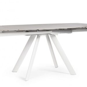 TAVOLO ALL.RAILI 119.5/180X85 BIANC/GR C