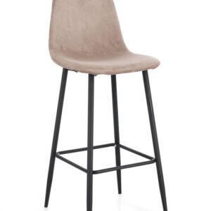 SGABELLO BAR IRELIA VELLUTO TORTORA