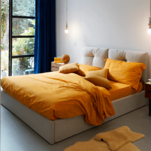 Letto Lory 160X190 in pelle rigenerata