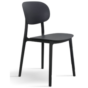 Sedia SD81 polipropilene nera - Imba