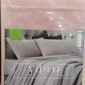 Set Lenzuolo Francese "Video" - colore rosa