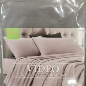 Set Lenzuolo Francese "Video" - colore grigio scuro